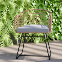 Flash Furniture Devon 3-Piece Patio Bistro Set, Indoor/Outdoor Rattan Rope Chairs, Acacia Wood Top Table & Seat Cushions 16 Flash Furniture Devon 3-Piece Patio Bistro Set, Indoor/Outdoor Rattan Rope Chairs, Acacia Wood Top Table & Seat Cushions -Flash Furniture GUEST e0f39707 24be 4371 9954 b517a303cf24