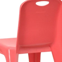 Flash Furniture 4 Pack Plastic Stackable School Chair With Carrying Handle And 11'' Seat Height -Flash Furniture GUEST e138b11b 99b1 49c0 8853 acc0b8de1a34