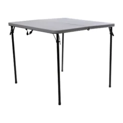 Flash Furniture 2.83-Foot Square Bi-Fold Plastic Folding Table With Carrying Handle 27 Flash Furniture 2.83-Foot Square Bi-Fold Plastic Folding Table With Carrying Handle -Flash Furniture GUEST e2b68e00 27b1 48c1 b1a5 946f16f157a0