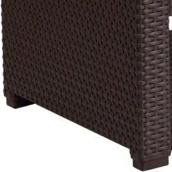 Flash Furniture Chocolate Brown Faux Rattan End Table -Flash Furniture GUEST e3236252 0e5e 418c 8358 a8438805213a