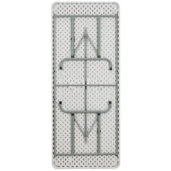 Flash Furniture 6-Foot Height Adjustable Granite White Plastic Folding Table -Flash Furniture GUEST e5688259 14f5 4a83 a48b aa577d2e8d23