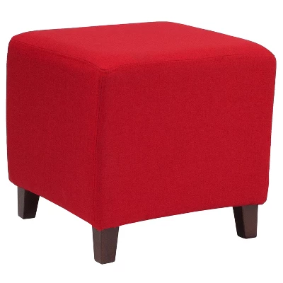 Flash Furniture Ascalon Taut Upholstered Cube Ottoman Pouf 8 Flash Furniture Ascalon Taut Upholstered Cube Ottoman Pouf - Image 6