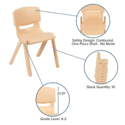 Flash Furniture 2 Pack Plastic Stackable School Chair With 13.25" Seat Height 18 Flash Furniture 2 Pack Plastic Stackable School Chair With 13.25" Seat Height -Flash Furniture GUEST e692b49a c809 4b9c bc72 afb8f69426cc