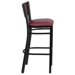 Flash Furniture Black Decorative Cutout Back Metal Restaurant Barstool -Flash Furniture GUEST e6cb8213 a6d3 46d7 9132 95a409526bd6