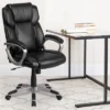 Flash Furniture Mid-Back LeatherSoftSoft Executive Swivel Office Chair With Padded Arms -Flash Furniture GUEST e734f183 9e95 4a2e aa23 612bee1546a0