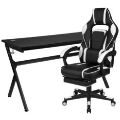 Flash Furniture Gaming Desk With Cup Holder/Headphone Hook/Removable Mousepad Top & Reclining Back/Arms Gaming Chair With Footrest 32 Flash Furniture Gaming Desk With Cup Holder/Headphone Hook/Removable Mousepad Top & Reclining Back/Arms Gaming Chair With Footrest -Flash Furniture GUEST e83372ce 1d7b 4bba b0a1 0286982c596f