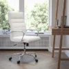 Flash Furniture High Back White LeatherSoft Executive Swivel Office Chair With Chrome Frame And Arms -Flash Furniture GUEST e8a2c984 5769 4097 8a91 1e3565ab44df