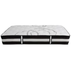 Flash Furniture 14 Inch Metal Platform Bed Frame With 12 Inch Pocket Spring Mattress In A Box And 2 Inch Cool Gel Memory Foam Topper -Flash Furniture GUEST e8b58c1c 8668 4f04 9011 89f1eb2cbafa