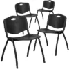 Flash Furniture 4 Pack HERCULES Series 880 Lb. Capacity Black Plastic Stack Chair 1 Flash Furniture 4 Pack HERCULES Series 880 Lb. Capacity Black Plastic Stack Chair -Flash Furniture GUEST e8df4c48 130e 49e5 8f8f a84b928a5d91