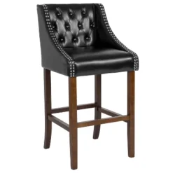 Flash Furniture Carmel Series 30" High Transitional Tufted Walnut Barstool With Accent Nail Trim 24 Flash Furniture Carmel Series 30" High Transitional Tufted Walnut Barstool With Accent Nail Trim -Flash Furniture GUEST eae598d6 792d 4619 8d0e c91d86814830