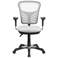 Flash Furniture Mid-Back Mesh Multifunction Executive Swivel Ergonomic Office Chair With Adjustable Arms -Flash Furniture GUEST eb2194dd 89da 444c 9527 f71093e1d312