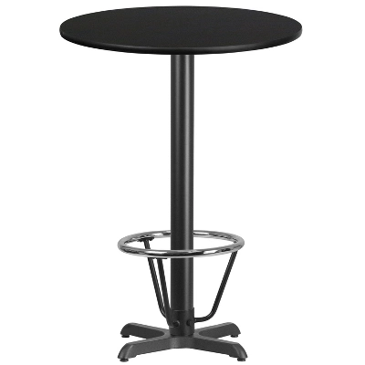 Flash Furniture 30'' Round Laminate Table Top With 22'' X 22'' Bar Height Table Base And Foot Ring 7 Flash Furniture 30'' Round Laminate Table Top With 22'' X 22'' Bar Height Table Base And Foot Ring - Image 5