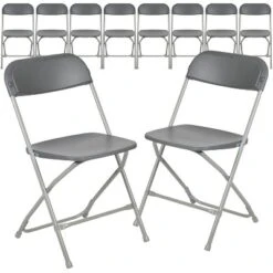 Flash Furniture Hercules™ Series Plastic Folding Chair - 10 Pack 650LB Weight Capacity -Flash Furniture GUEST ebe89015 9d4c 4ad4 afb3 446290d239e6