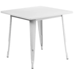 Flash Furniture Commercial Grade 31.5" Square Metal Indoor-Outdoor Table -Flash Furniture GUEST ec33ee44 9d50 4c27 bc46 9e90997de0a2