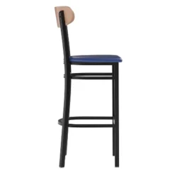 Flash Furniture Wright Commercial Grade Barstool With 500 LB. Capacity Steel Frame, Solid Wood Seat, And Boomerang Back 30 Flash Furniture Wright Commercial Grade Barstool With 500 LB. Capacity Steel Frame, Solid Wood Seat, And Boomerang Back -Flash Furniture GUEST ec51ff53 7dd6 438c ac14 a82a1cff87da