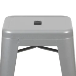 Flash Furniture 24" High Metal Counter-Height, Indoor Bar Stool - Stackable Set Of 4 -Flash Furniture GUEST ec67cb50 b7cf 4e3b b2ac b3a43dd8cd46