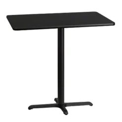 Flash Furniture 30'' X 42'' Rectangular Laminate Table Top With 23.5'' X 29.5'' Bar Height Table Base -Flash Furniture GUEST ec9eb624 6b68 4f05 9764 a2ab17df7a8d