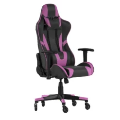 Flash Furniture X20 Gaming Chair Racing Office Computer PC Adjustable Chair With Reclining Back And Transparent Roller Wheels -Flash Furniture GUEST ed4f93e8 404b 4cdf 861c af7a87782d3a