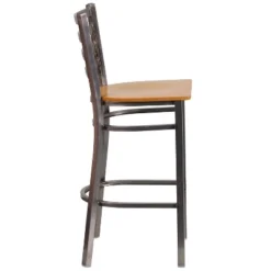 Flash Furniture Clear Coated Ladder Back Metal Restaurant Barstool 19 Flash Furniture Clear Coated Ladder Back Metal Restaurant Barstool -Flash Furniture GUEST ed5b592a e74a 4b23 8560 6bb4f7252c54