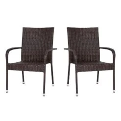 Flash Furniture Maxim Indoor/Outdoor Wicker Dining Chairs With Fade & Weather-Resistant Steel Frames For Patio And Deck 25 Flash Furniture Maxim Indoor/Outdoor Wicker Dining Chairs With Fade & Weather-Resistant Steel Frames For Patio And Deck -Flash Furniture GUEST ee69f461 501a 4a08 99cd 20d91ad6d033