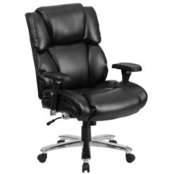 Flash Furniture HERCULES Series 24/7 Intensive Use Big & Tall 400 Lb. Rated Executive Swivel Ergonomic Office Chair With Lumbar Knob And Tufted Headrest & Back -Flash Furniture GUEST ef3cace4 070e 4367 a1ac f42de74fe064