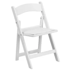 Flash Furniture 10 Pack Kids White Resin Folding Event Party Chair With Vinyl Padded Seat -Flash Furniture GUEST f061b39e 5a30 4afd 83ca 693f51d860f7