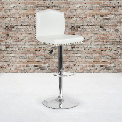 Flash Furniture Bellagio Contemporary Adjustable Height Crown Back Barstool With Accent Nail Trim 18 Flash Furniture Bellagio Contemporary Adjustable Height Crown Back Barstool With Accent Nail Trim - Image 16