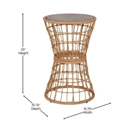 Flash Furniture Devon Indoor/Outdoor Natural Finish Rattan Rope Table With Acacia Wood Top, Fade And Weather Resistant 14 Flash Furniture Devon Indoor/Outdoor Natural Finish Rattan Rope Table With Acacia Wood Top, Fade And Weather Resistant -Flash Furniture GUEST f3a4e353 1d4d 432f bac8 eb667f9f1f08 1