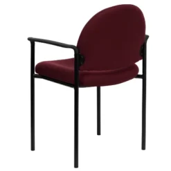 Flash Furniture Comfort Stackable Steel Side Reception Chair With Arms -Flash Furniture GUEST f3ea0c6c 98ce 4a49 bec7 460dabcbb09a