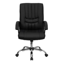 Flash Furniture Mid-Back Black LeatherSoft Swivel Manager's Office Chair With Arms -Flash Furniture GUEST f4bb9eeb 5260 46d8 985f 47bba09b67de