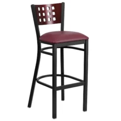 Flash Furniture Black Decorative Cutout Back Metal Restaurant Barstool -Flash Furniture GUEST f4c3d78d 5bd5 4ebe a76e 1ed1dc6dec0e