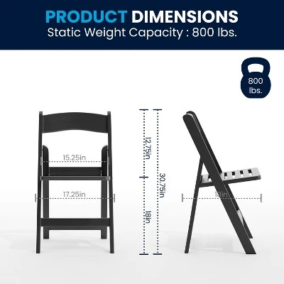 Flash Furniture HERCULES Series 800 Lb. Capacity Resin Folding Chair With Slatted Seat 17 Flash Furniture HERCULES Series 800 Lb. Capacity Resin Folding Chair With Slatted Seat - Image 15