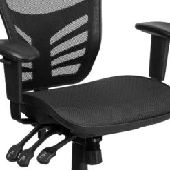 Flash Furniture Mid-Back Transparent Black Mesh Multifunction Executive Swivel Ergonomic Office Chair With Adjustable Arms -Flash Furniture GUEST f62d9757 bc7a 41e1 8038 47efcbc5cd0e