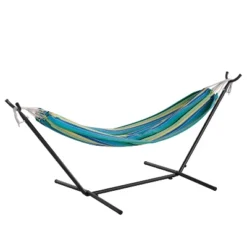 Flash Furniture Lola 2 Person Hammock With Stand And Premium Carry Bag, Cotton Hammock With Space Saving Steel Stand, 450 LBS. Static Weight Capacity 22 Flash Furniture Lola 2 Person Hammock With Stand And Premium Carry Bag, Cotton Hammock With Space Saving Steel Stand, 450 LBS. Static Weight Capacity -Flash Furniture GUEST f683e500 6db1 4dfd 8ae6 27a033dfa0be