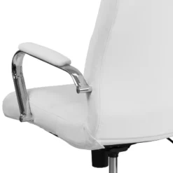 Flash Furniture High Back White LeatherSoft Executive Swivel Office Chair With Chrome Frame And Arms -Flash Furniture GUEST f6873902 d0b9 42ca 881c 5edf9b7be951