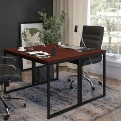 Flash Furniture Tiverton Industrial Modern Desk - Commercial Grade Office Computer Desk And Home Office Desk - 47" Long -Flash Furniture GUEST f6c6b9c9 c429 4ebf 8581 881c91b2e3c1