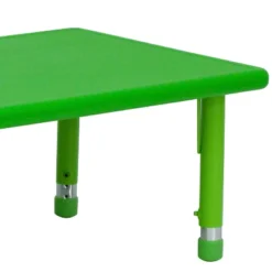 Flash Furniture 24"W X 48"L Rectangular Plastic Height Adjustable Activity Table -Flash Furniture GUEST f6d78029 164e 4a5e 9889 3d548791c4bc