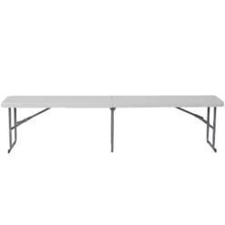 Flash Furniture 10.25''W X 71''L Bi-Fold Granite White Plastic Bench With Carrying Handle -Flash Furniture GUEST f7865530 359b 44cb 9619 16fabaedf908