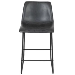 Flash Furniture 24 Inch Commercial Grade LeatherSoft Counter Height Barstools, Set Of 2 -Flash Furniture GUEST f8d5d2b2 604b 4045 9551 5dfaca664078