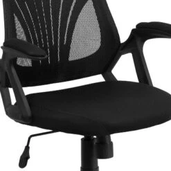 Flash Furniture Mid-Back Designer Black Mesh Swivel Task Office Chair With Open Arms -Flash Furniture GUEST fa3f44b6 0f77 456c 883b 96b3d8d20c71
