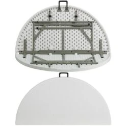 Flash Furniture 4-Foot Round Bi-Fold Granite White Plastic Banquet And Event Folding Table With Carrying Handle 11 Flash Furniture 4-Foot Round Bi-Fold Granite White Plastic Banquet And Event Folding Table With Carrying Handle -Flash Furniture GUEST fb130b4a 7d18 4d03 9609 cb61f3edee98
