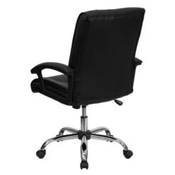 Flash Furniture Mid-Back Black LeatherSoft Swivel Manager's Office Chair With Arms -Flash Furniture GUEST fb3aac87 11d7 44a5 a3c0 6ca5bda0d555