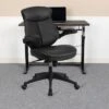Flash Furniture Kale Mid-Back Black LeatherSoft Executive Swivel Ergonomic Office Chair With Back Angle Adjustment And Flip-Up Arms -Flash Furniture GUEST fca705a8 3ed6 4596 addc a48bb390eae3