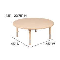 Flash Furniture 45" Round Plastic Height Adjustable Activity Table 15 Flash Furniture 45" Round Plastic Height Adjustable Activity Table -Flash Furniture GUEST fd16d9a9 e74d 4d43 8864 c668994b06ff