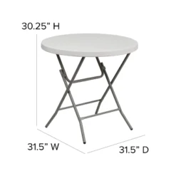 Flash Furniture 2.63-Foot Round Granite White Plastic Folding Table 12 Flash Furniture 2.63-Foot Round Granite White Plastic Folding Table -Flash Furniture GUEST fedbe752 f069 456c b31f d8e2c8b56c50