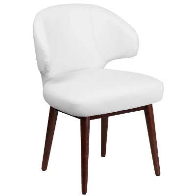 Flash Furniture Comfort Back Series Side Reception Chair With Walnut Legs 15 Flash Furniture Comfort Back Series Side Reception Chair With Walnut Legs - Image 13